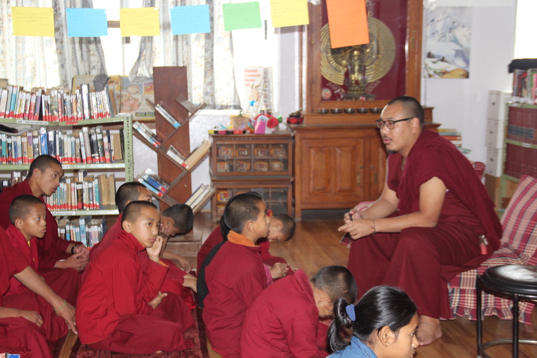 Young monks at SMD School during COVID-19